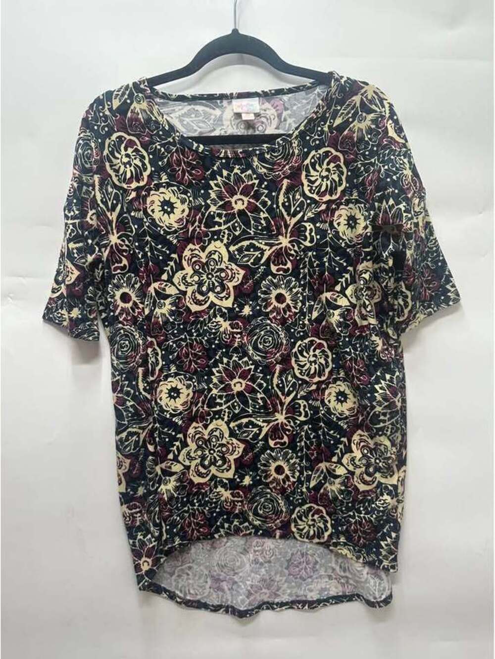 LuLaRoe XS Floral Print High-Low Tunic Top